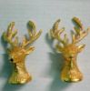 Picture of Brass Tray Handle Deer- Set of 2