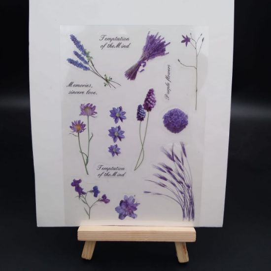 Picture of Floral Stickers  - Purple