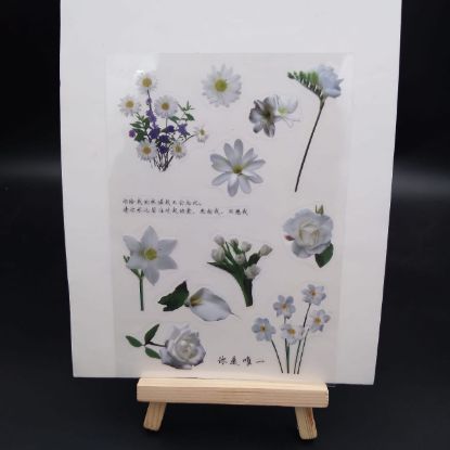Picture of Floral Stickers  - White