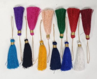 Picture of Multi colour Thread Tassels for Bookmark