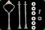 Picture of 3 Tier cake stand fittings Crown design - Silver