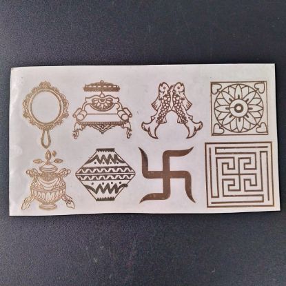 Picture of Metal stickers Ashtamangal 3cm