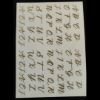 Picture of Golden Stickers A4- Alphabets