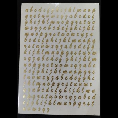 Picture of Golden Stickers A4- Letters Lower Case