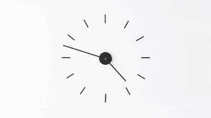 Picture of clock Sticks - White 1 Inch