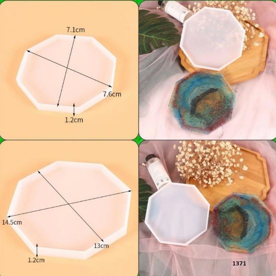 Picture of Set of Octagon 2 Coaster Moulds