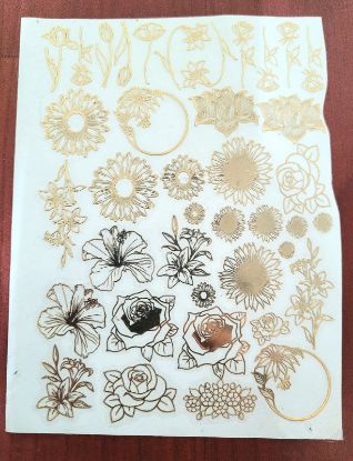 Picture of Metal stickers Floral Mania Sheet 