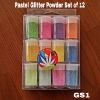 Picture of Pastel Glitter Powder Set of 12