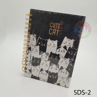 Picture of Quirky A5 Spiral Diary- Black Cats