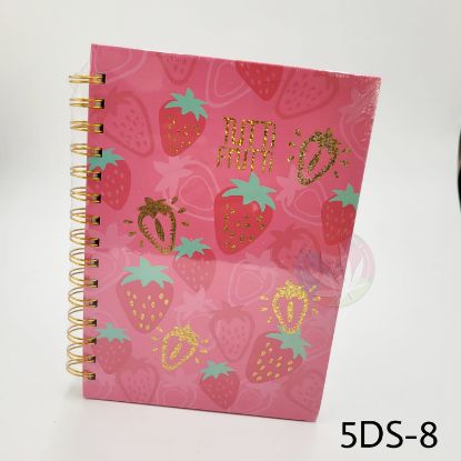 Picture of Quirky A5 Spiral Diary- Juicy Strawberries
