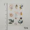 Picture of Transparent Stickers Gold Florals Set of 3 Sheets-6