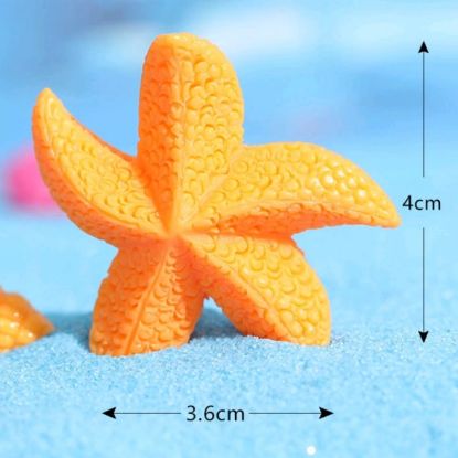 Picture of Cute StarFish Miniature- 1 Pc- Orange