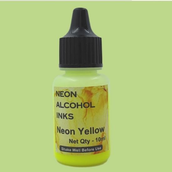 Picture of Neon  Alcohol ink - Neon Yellow