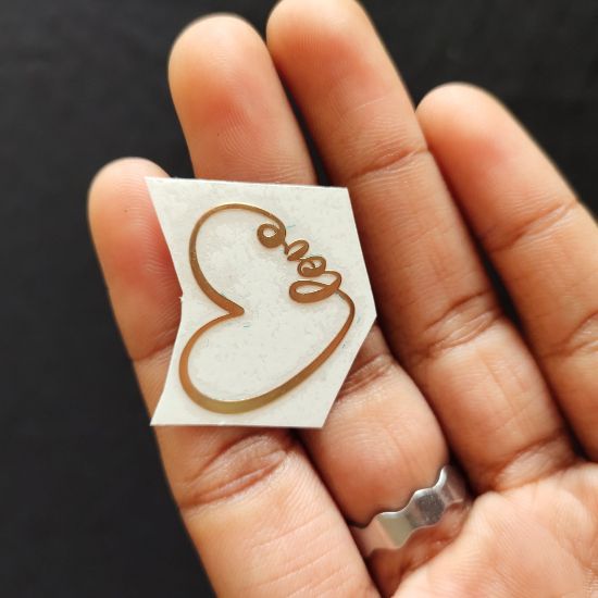 Picture of Metal sticker Heart Love