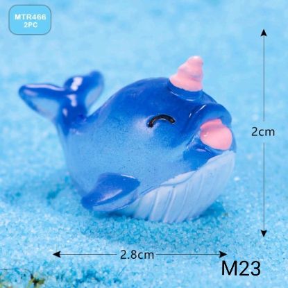 Picture of Cute Dolphin Miniatures- Set of 2 Pcs 