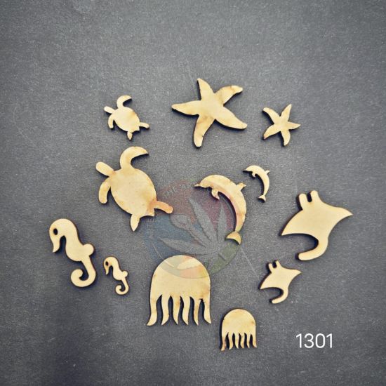 Picture of MDF Sea creatures 12 pc