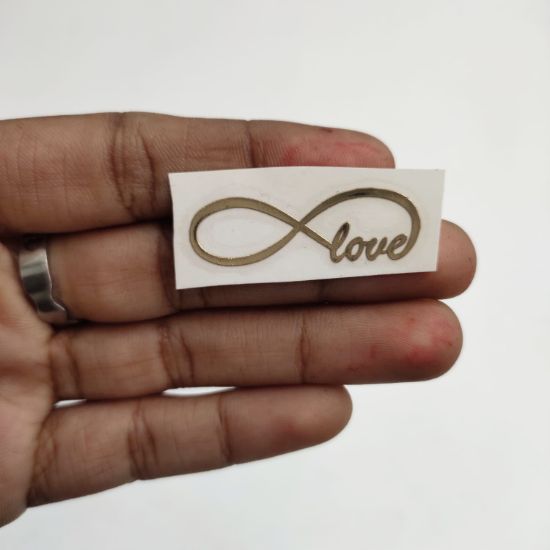 Picture of Metal sticker- Infinity Love Medium