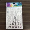 Picture of Alphabet Stickers Silver Metallic Colour- Large