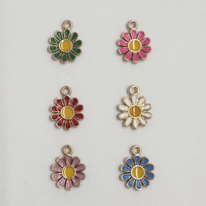 Picture of Cute Daisy Flower Charm-Mix Pack of 6