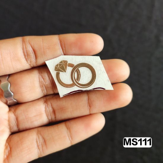 Arteria. Metal sticker Engagement Rings