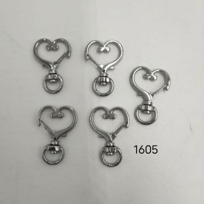 Picture of Designer Lobster Rings 10 Pcs Silver - Hearts 