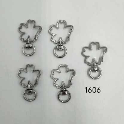 Picture of Designer Lobster Rings 10 Pcs silver - Flowers