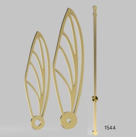 Picture of Acryclic Butterfly Clock Hands- Clock Needles  Golden