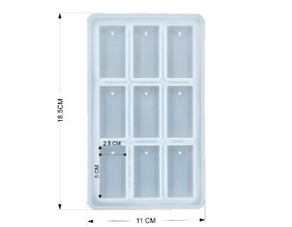Picture of 9 cavity rectangle pendant mould 