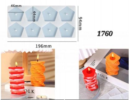 Picture of Rotary building block candle mould - hexagon 