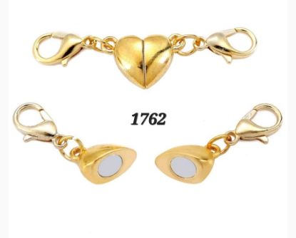 Picture of Magnet Heart Bracelet Gold 40mm - 5PC