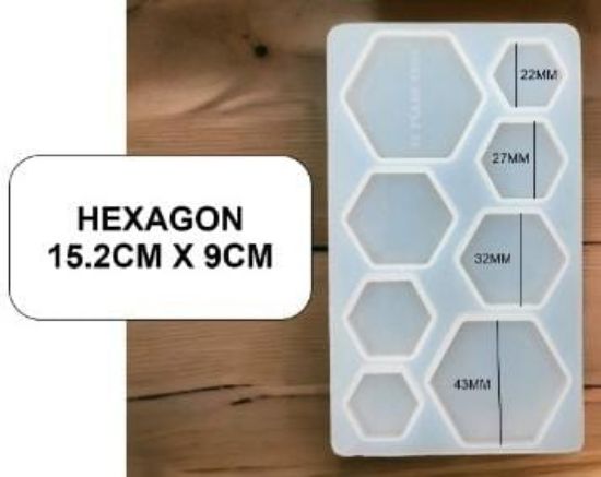 Picture of 4 x 2 Hexagon mould 