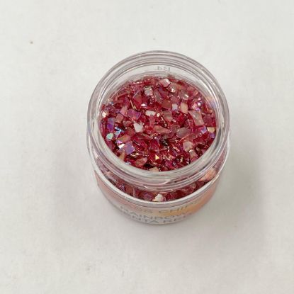 Picture of Rainbow glass chips - Magenta Red