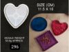 Picture of Heart Coaster Mould with Boundary Trinklet Coaster.