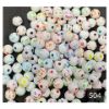 Picture of White Sphere Beads: with colourful emotions