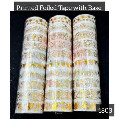 Picture of Printed foiled tape white base 