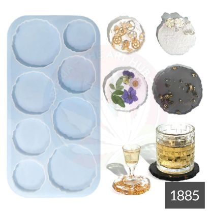 Picture of Agate coaster mould- 8 in 1