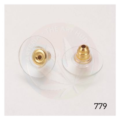 Picture of Earring Gold Metal Stopper Lock (pech) 