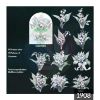 Picture of Bronzing Flower Stickers - Green Lilly