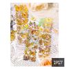 Picture of Bronzing Yellow Butterflies Deco Sticker - 3 sheets 