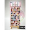 Picture of Embossed Funky Alphabet Stickers