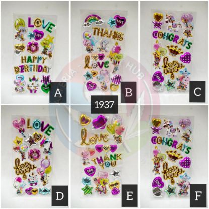 Picture of Embossed Confetti Stickers 4