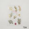 Picture of Transparent Stickers Gold Florals Set of 3 Sheets-4