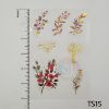 Picture of Transparent Stickers Gold Florals Set of 3 Sheets- 5