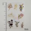 Picture of Transparent Stickers Gold Florals Set of 3 Sheets- 5