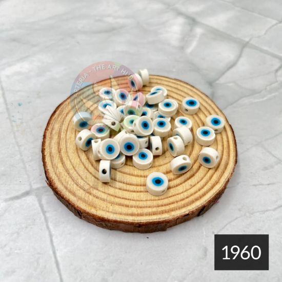 Picture of Evil eye polymer beads