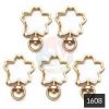 Picture of Designer Lobster Rings 10 Pcs golden - Flowers