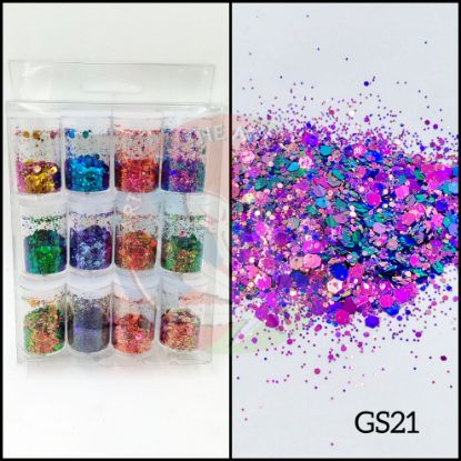 Picture of Chameleon Glitter Chunks - Set of 12