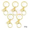 Picture of Lobster Rings 10 Pcs Golden