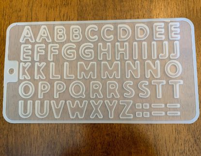 Picture of Alphabets mould- Medium Size Double