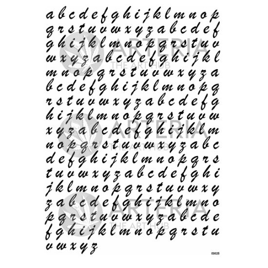 Picture of Insert Sheet- Alphabets Lower Case